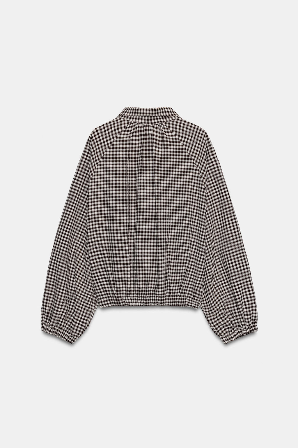 CHAQUETA CUADROS / Marr?n / Crudo - Zara фото 6