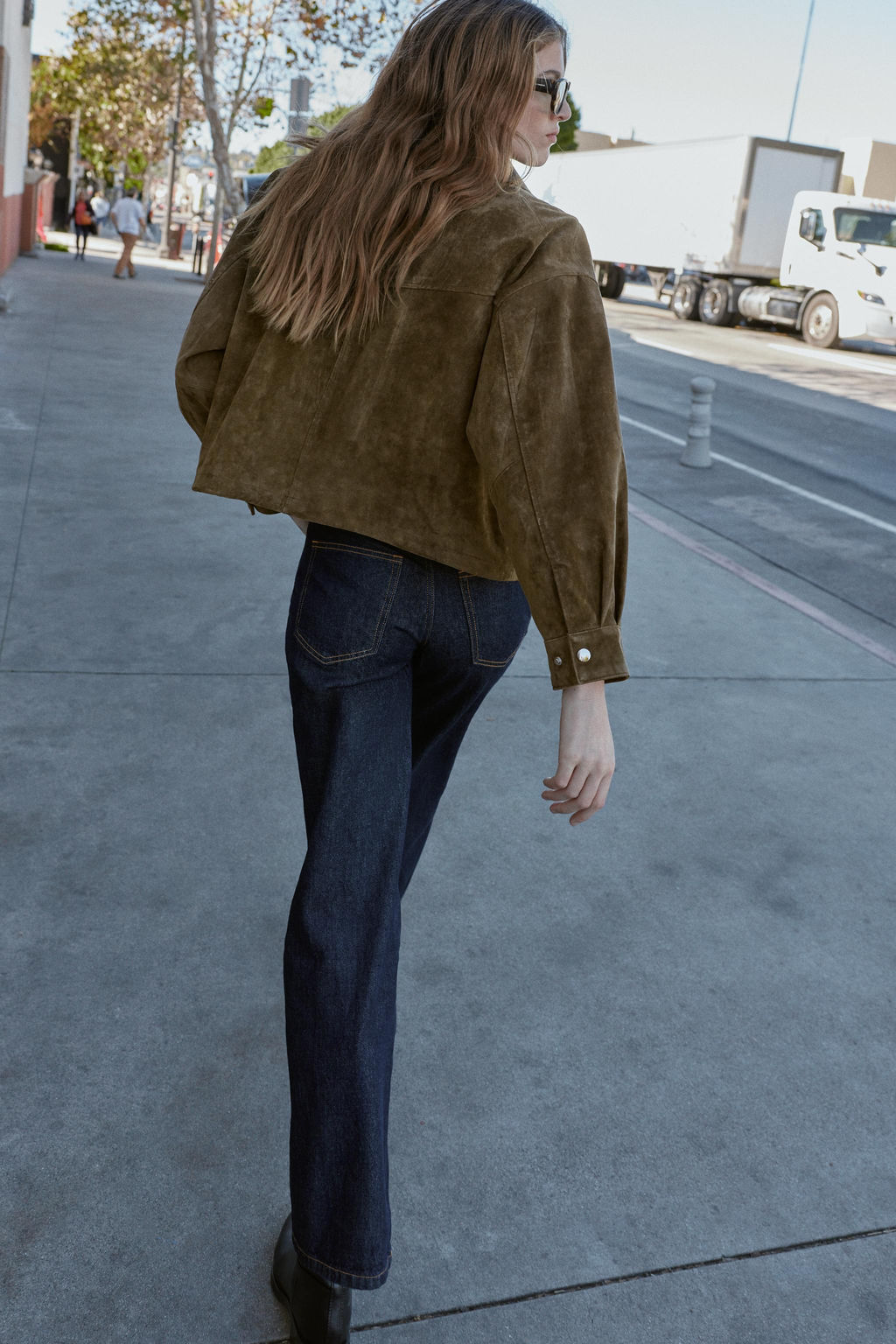 100% LEATHER BOMBER JACKET - Zara фото 19