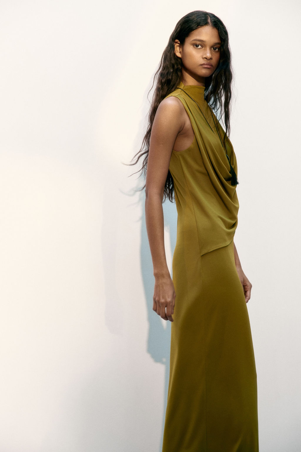 Maxivestido drapeado - H&m фото 6