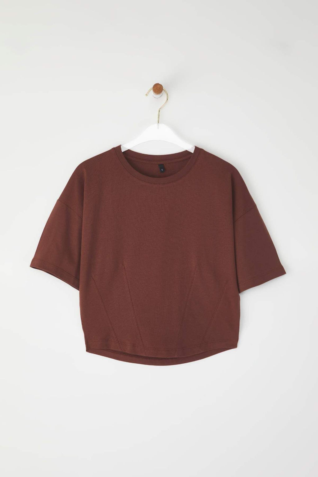 Beyaz Crop Orme T-Shirt TEDSS24TS00008