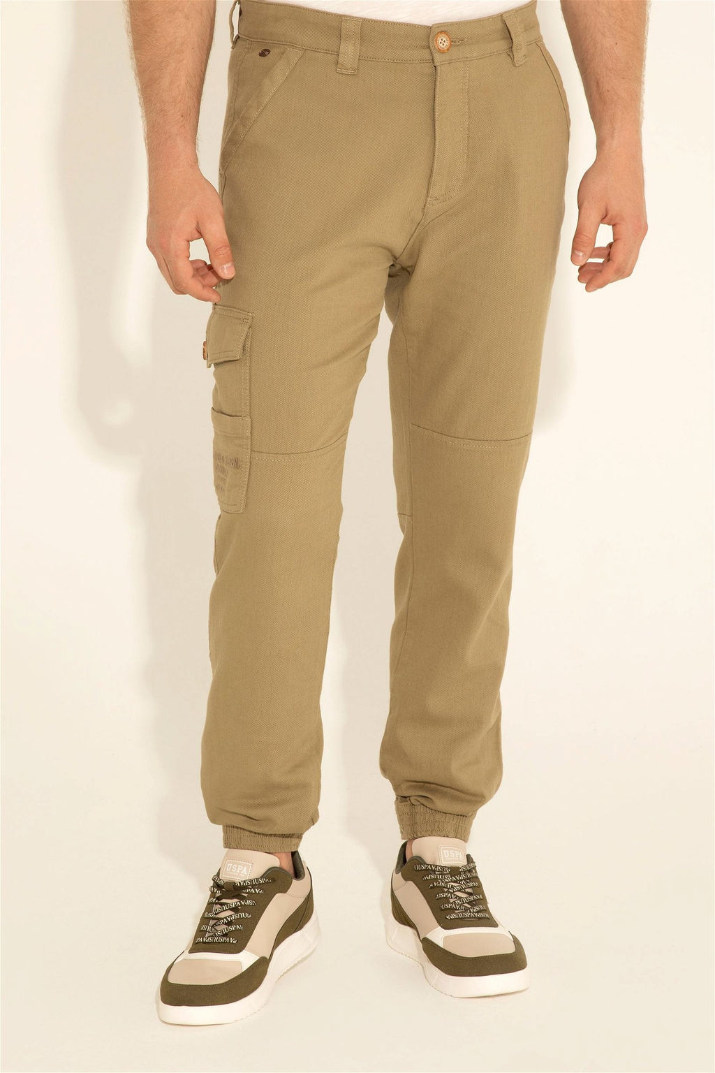 U. S. Polo Assn / Мужские брюки цвета хаки из плотной ткани - U.s. polo assn фото 3