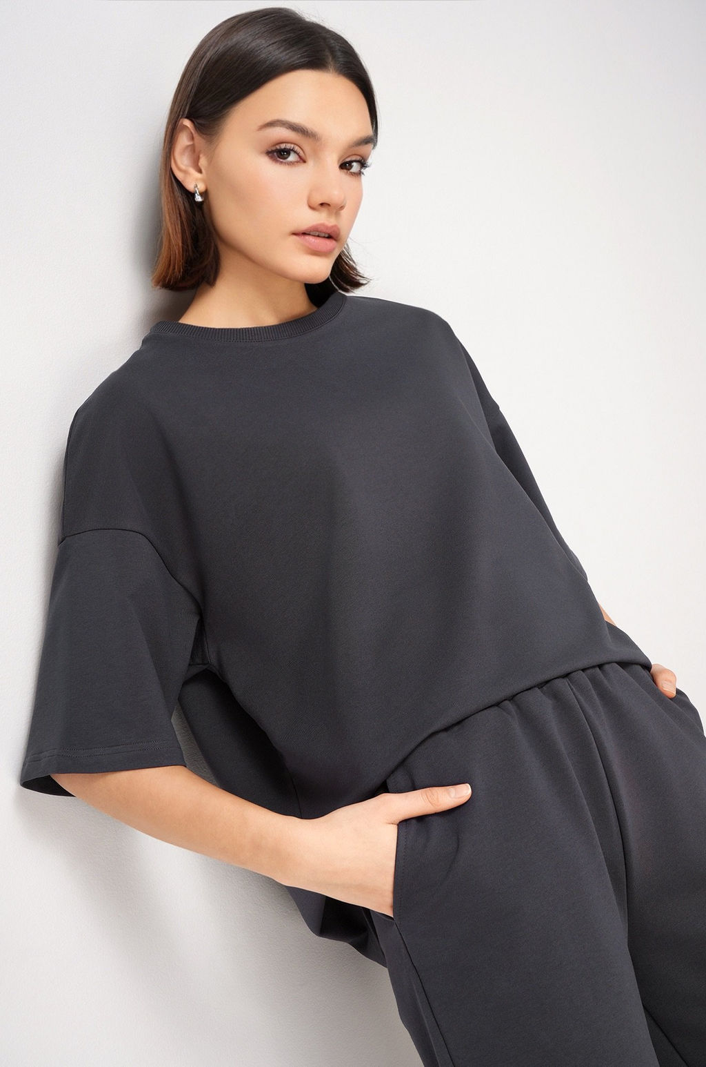 Женский костюм с шортами из футера двухнитки Happyfox