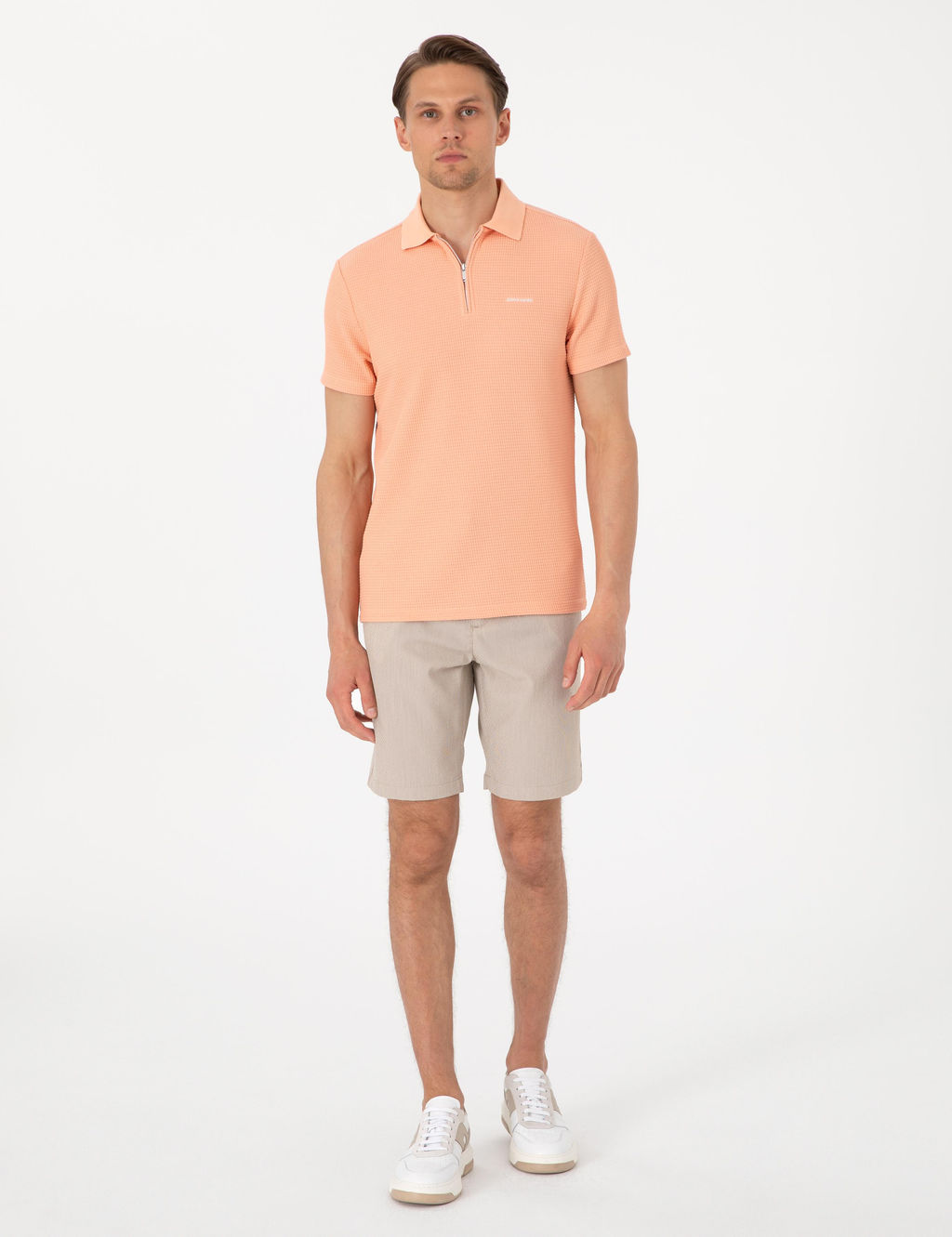 Vizon Slim Fit Gofre Dokuma _ort