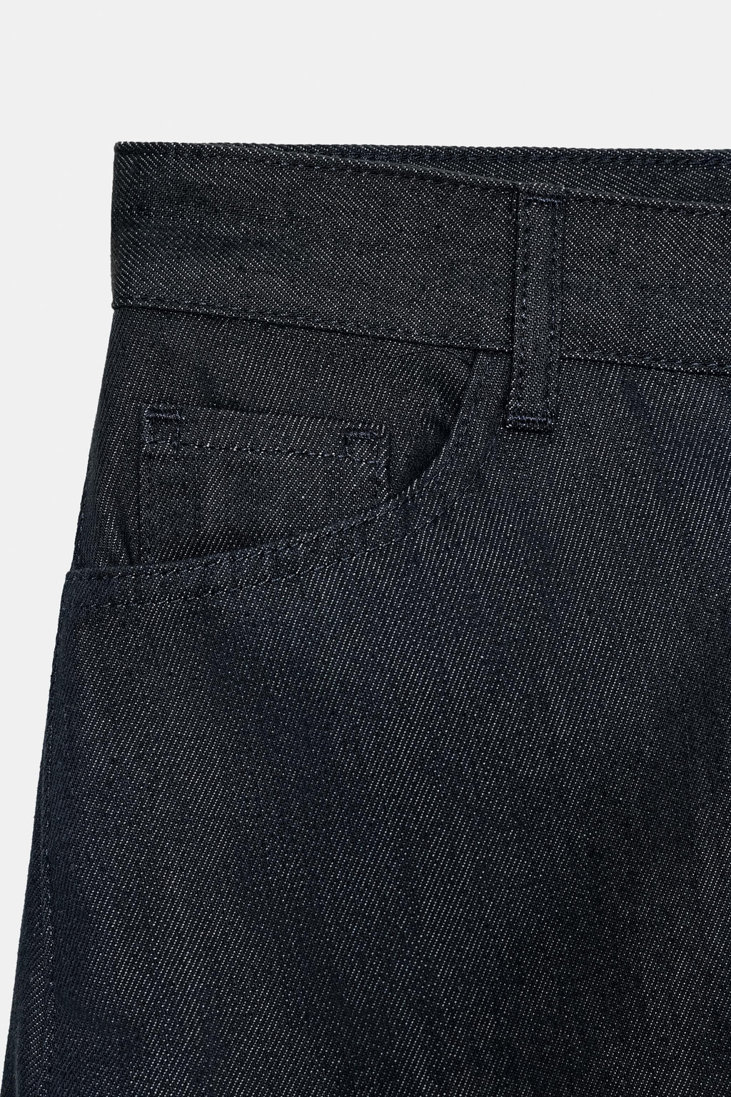 ZW COLLECTION BALLOON DENIM TROUSERS - Zara фото 7