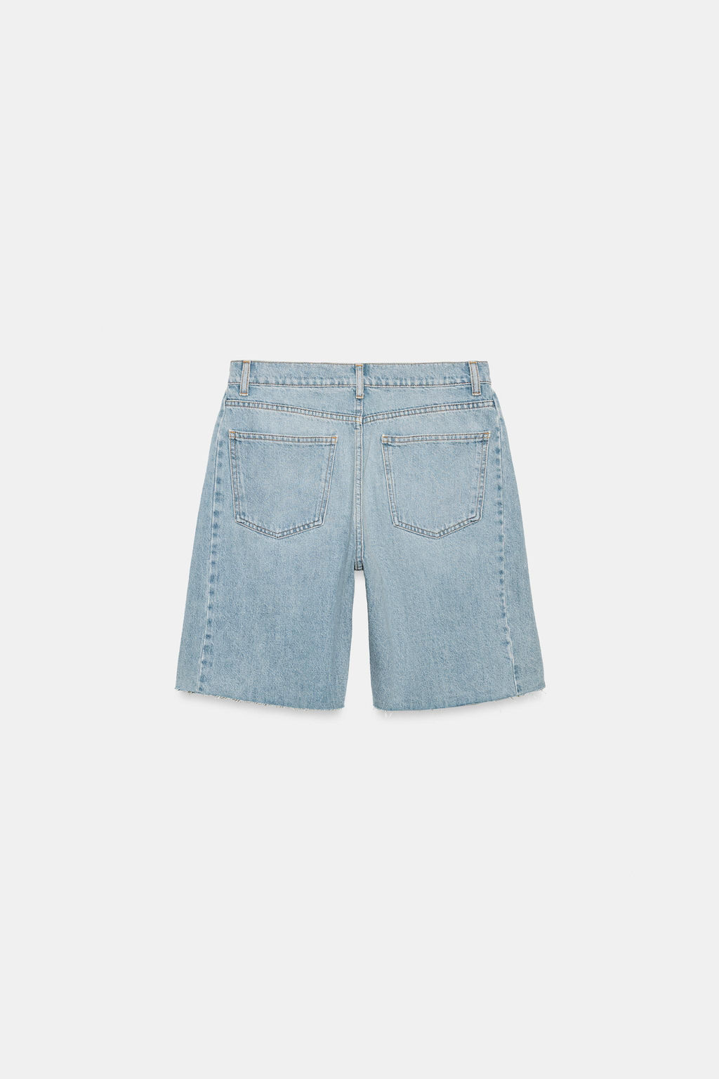 BERMUDA DENIM RELAXED TIRO MEDIO ZW COLLECTION / Azul lavado - Zara фото 6