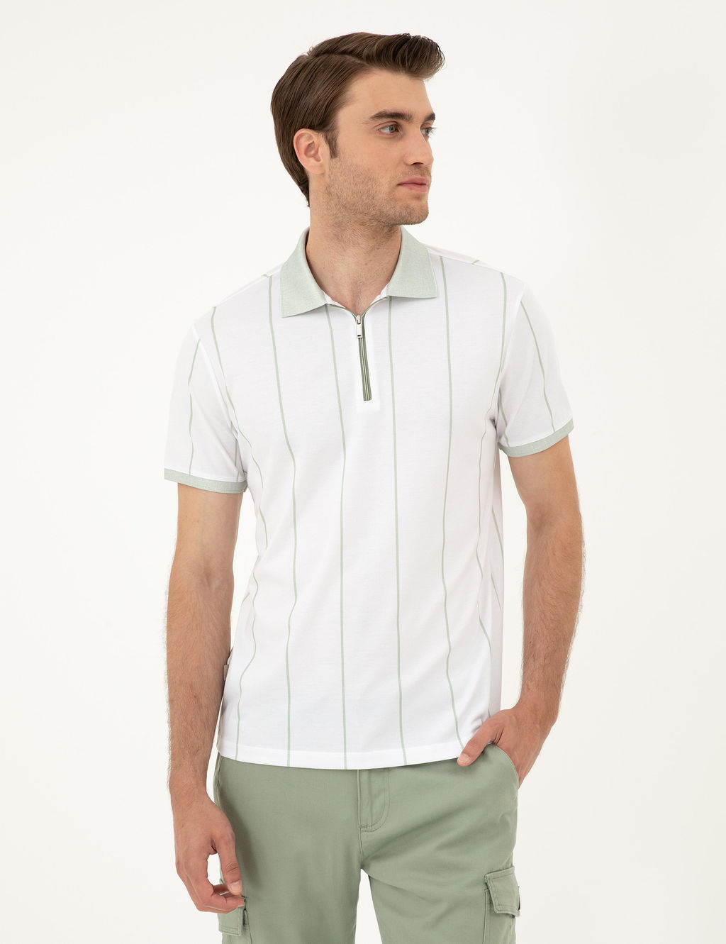 Ye_il Slim Fit Ti__rt