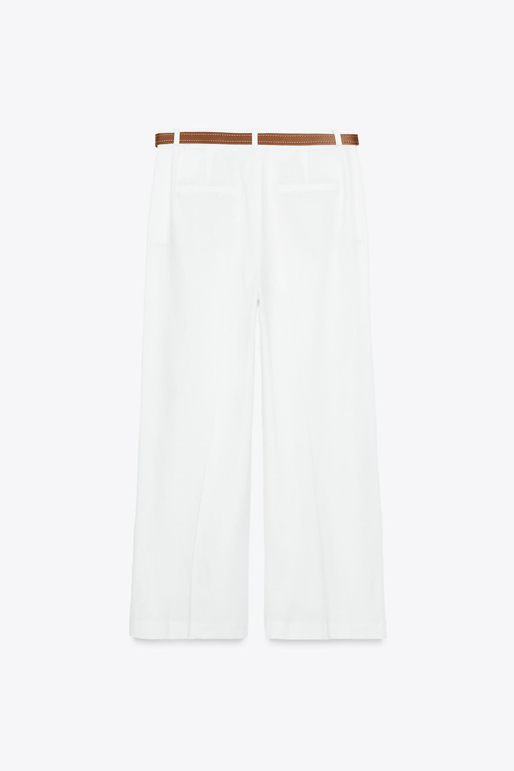 LINEN BLEND CULOTTES WITH BELT - Zara фото 7