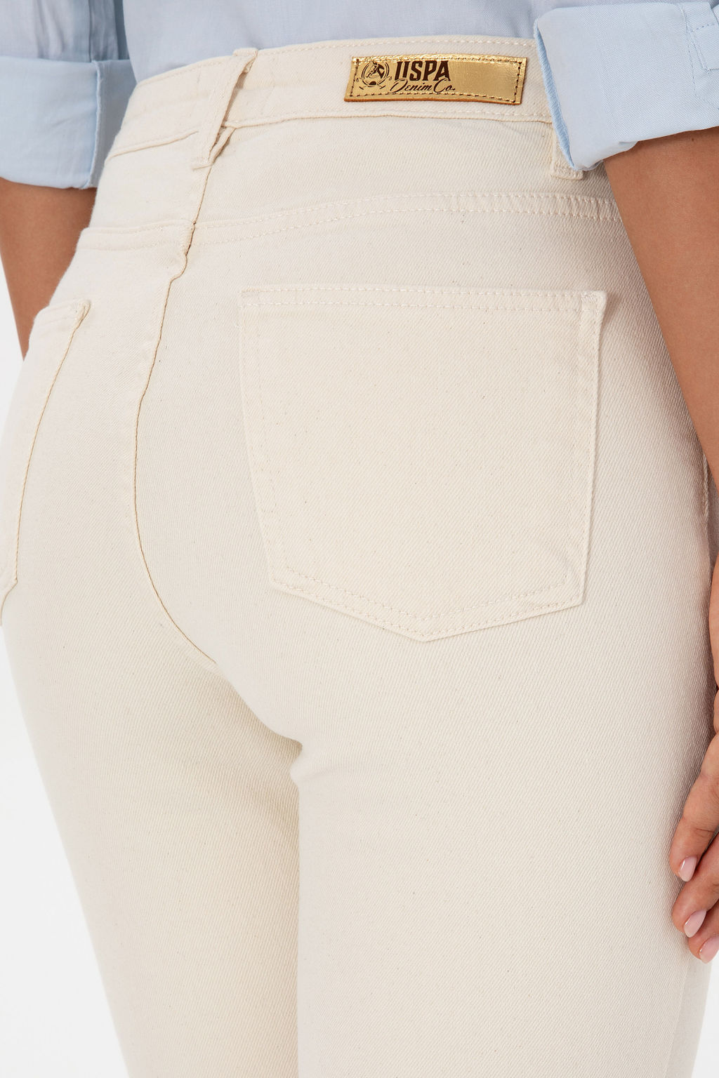 Kad_n Ta_ Slim High Waist Fit Jean Pantolon