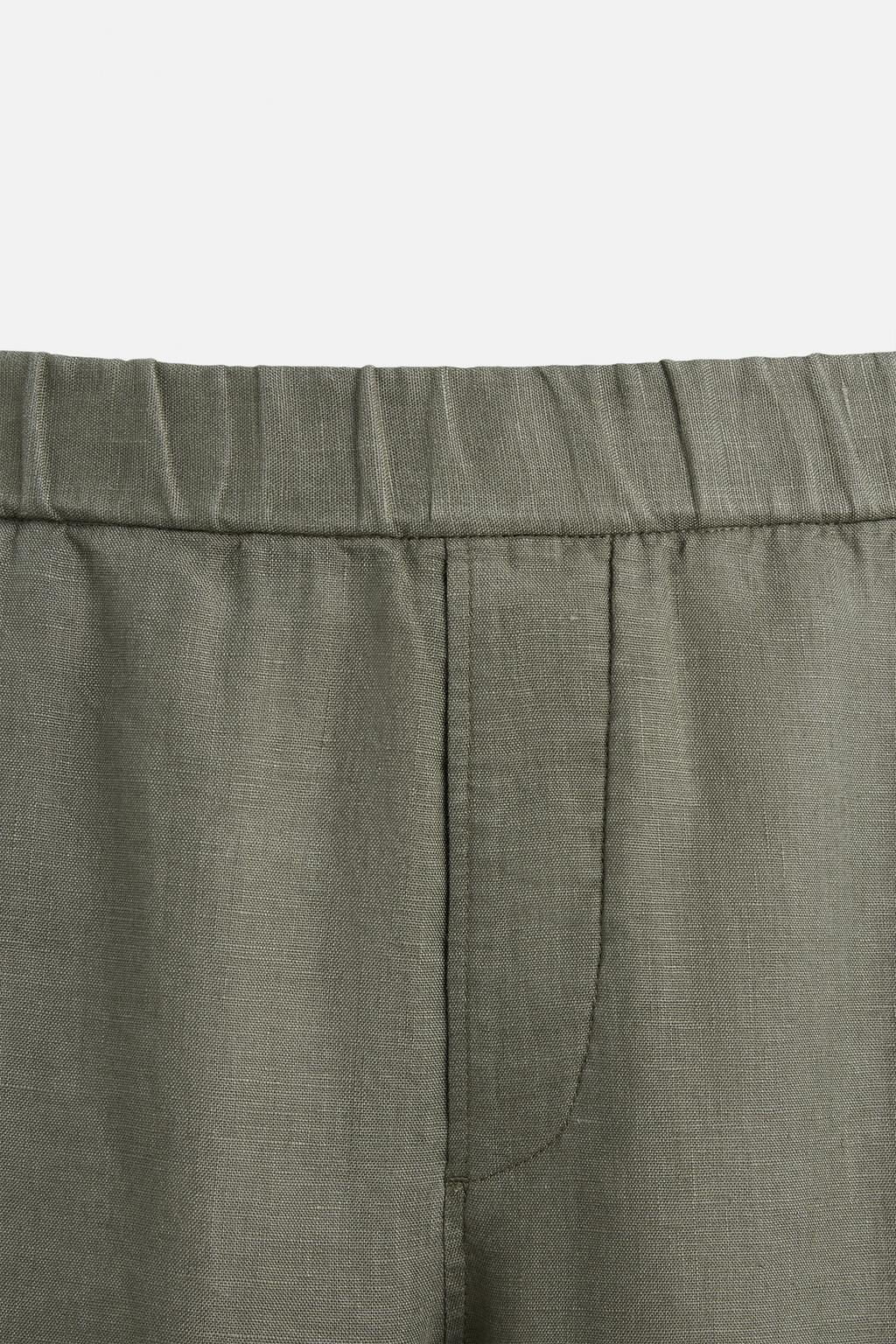 100% LINEN TROUSERS - Zara фото 13