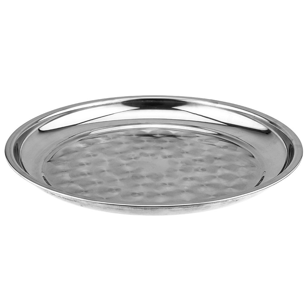 Поднос из нержавеющей стали д45,5см h4см (Китай) - Домашняя мода фото 2