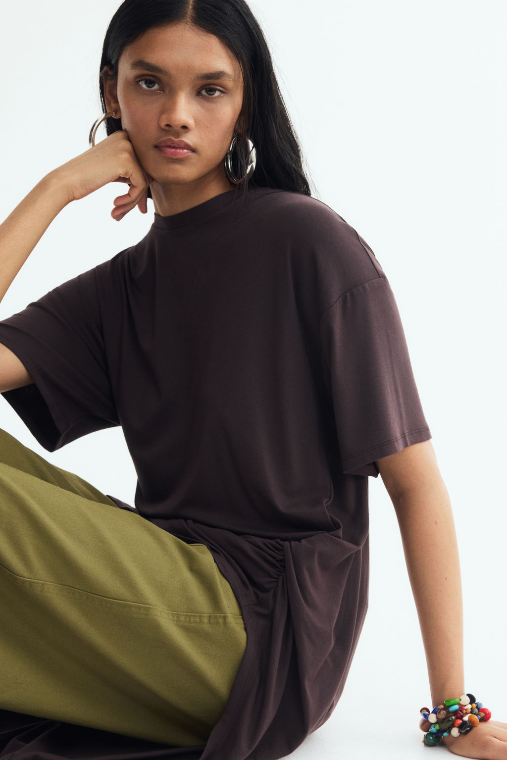 Top largo/corto con detalle girado - H&m фото 4