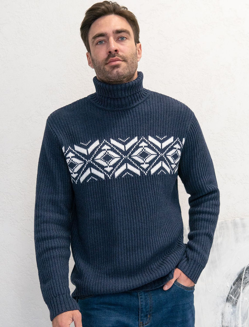 VILATTE / Свитер крупной фактурной вязки из мягкой пряжи из хлопка с акрилом фото 6