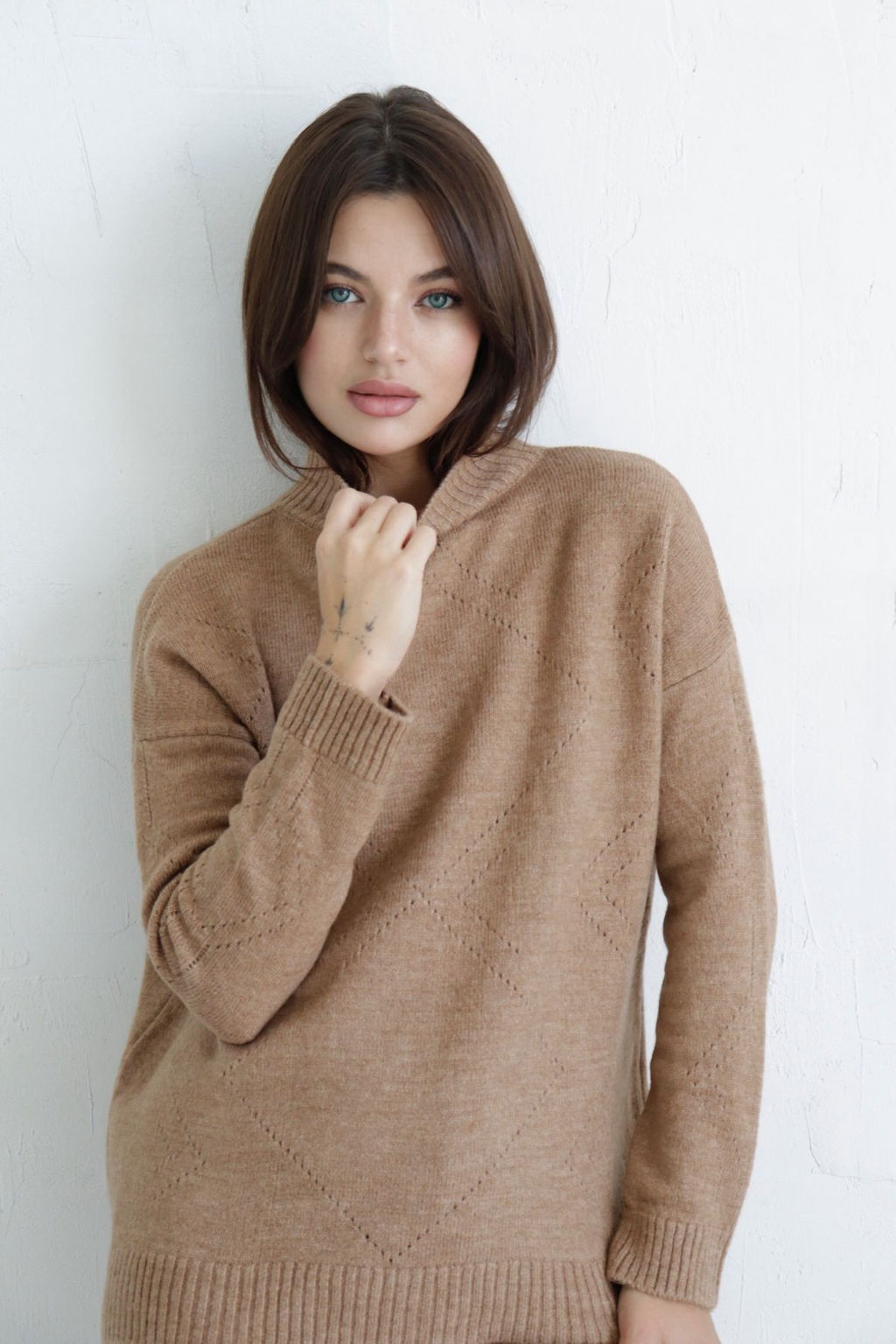 10405 Свитер тёмно-бежевый - Martichelli фото 6