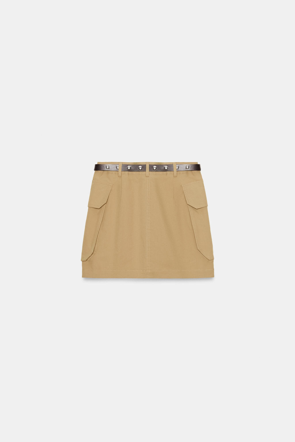 FALDA MINI CARGO CINTUR?N / Camel medio - Zara фото 7