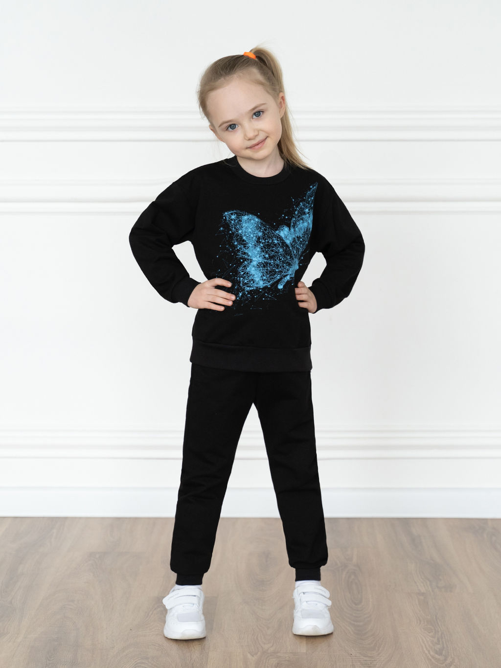 Костюм детский черный бабочка 7045г (110, 60)