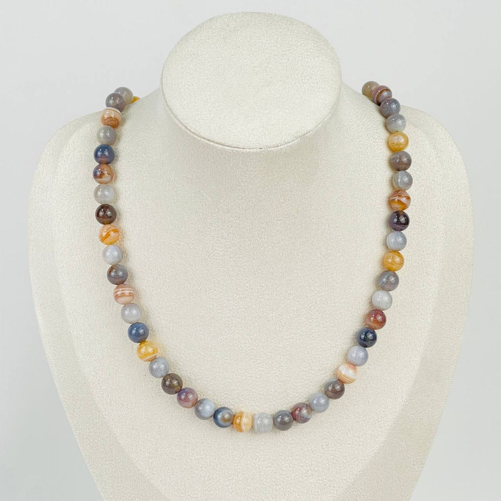 Колье из ботсванского Агата