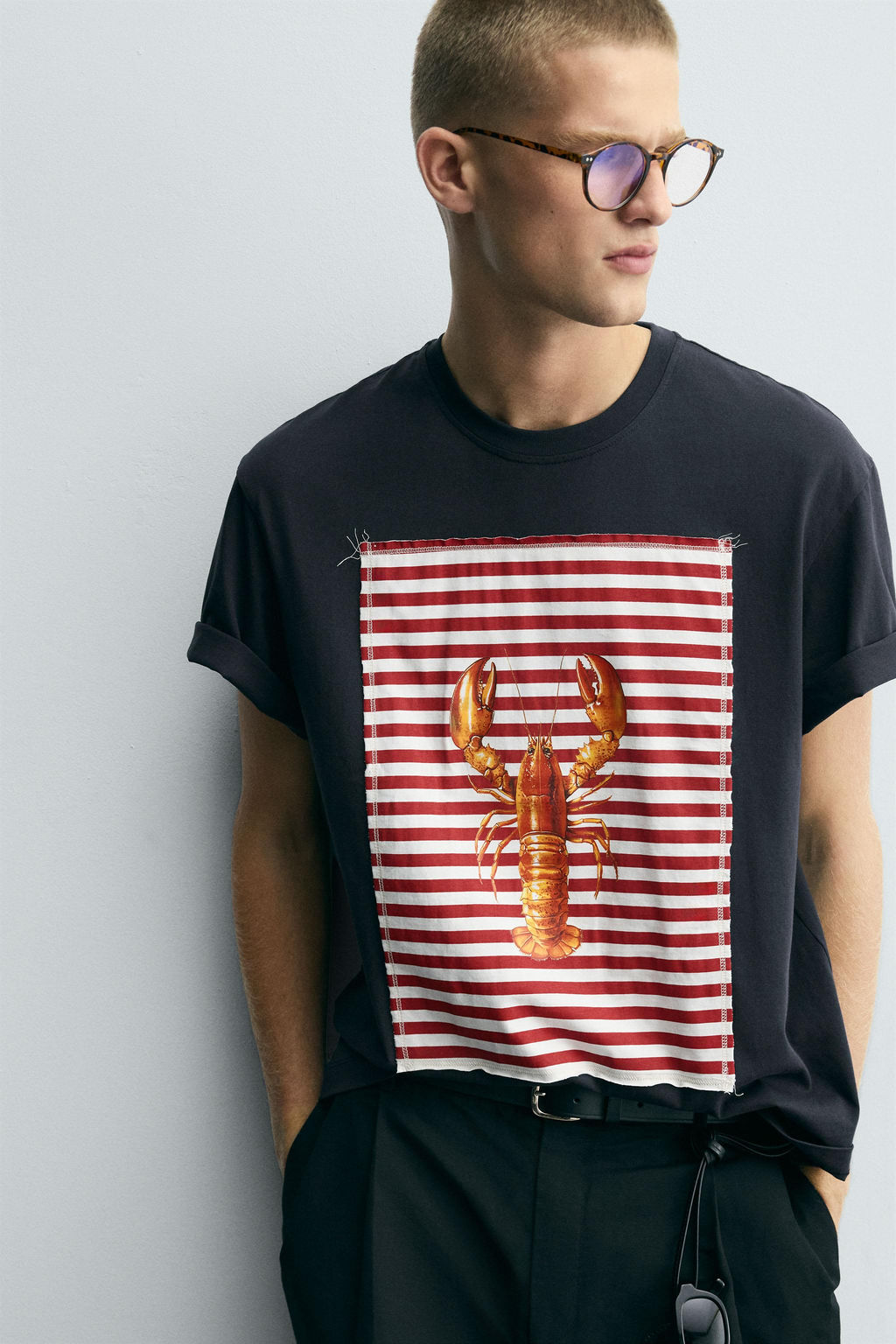 LOBSTER PATCH T-SHIRT - Zara фото 6