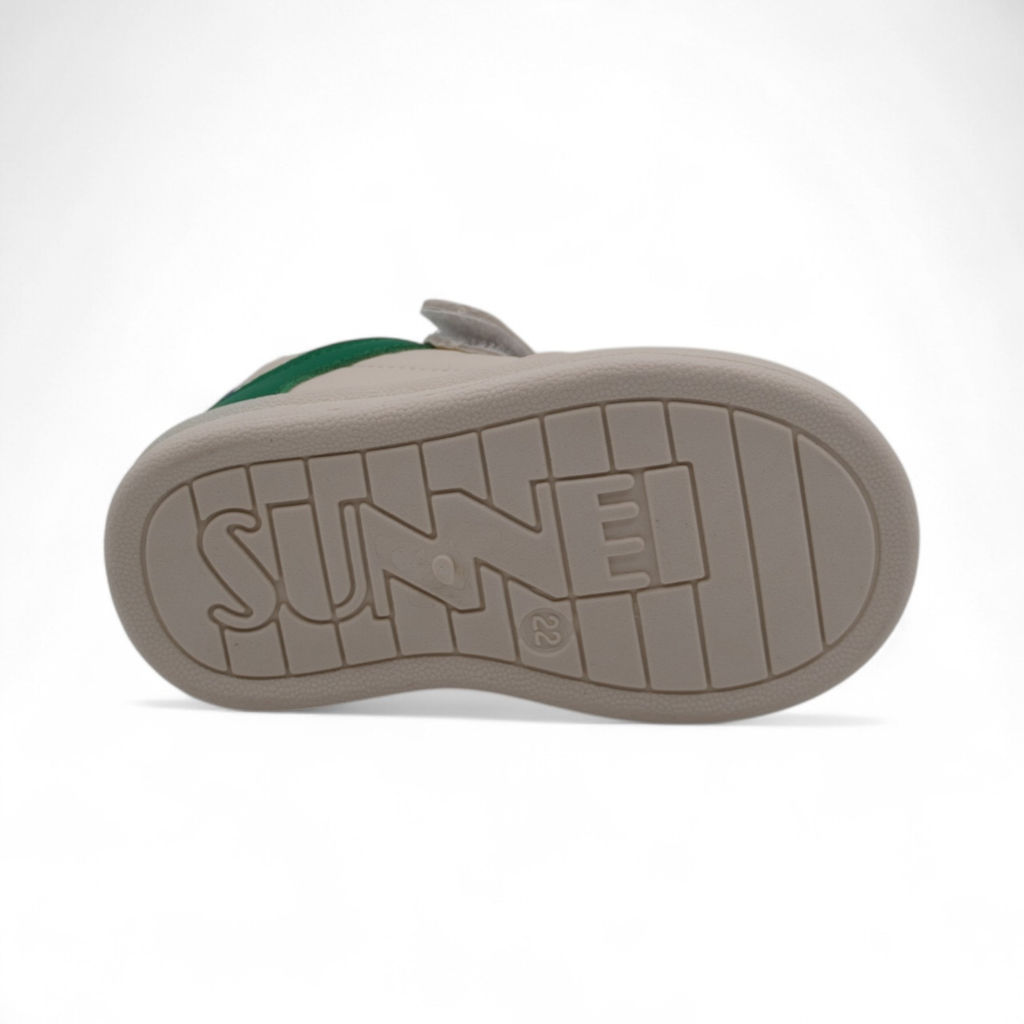 Кроссовки 4263 бежево зеленые - М+д фото 3