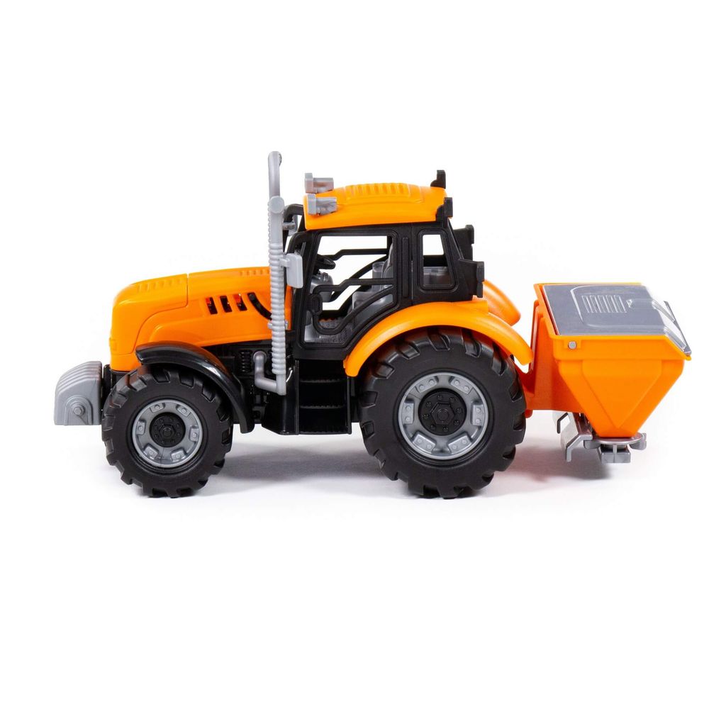 Трактор Прогресс сельскохозяйственный инерционный (оранжевый) (в коробке) - Полесье фото 3