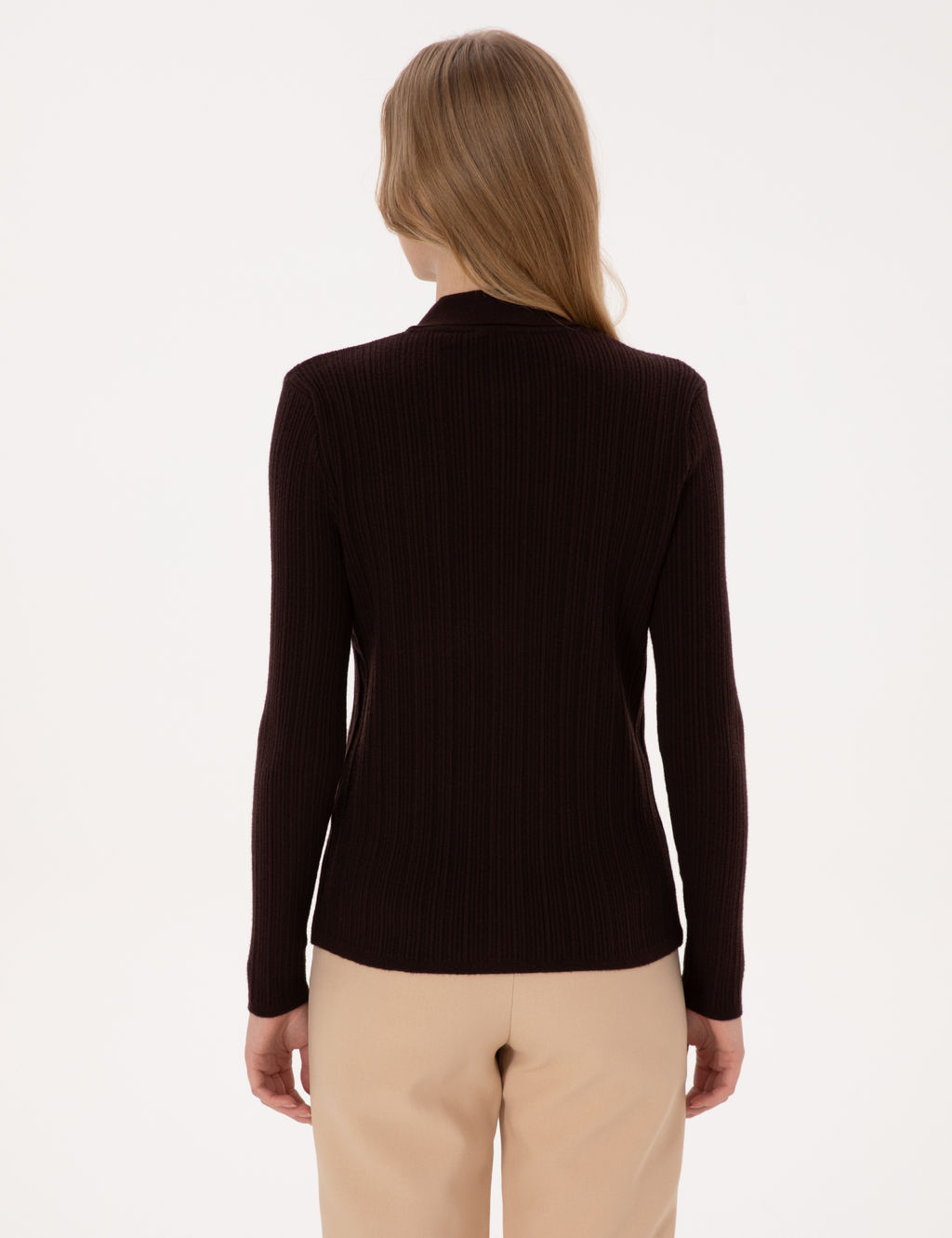 Kahverengi Slim Fit Triko H_rka