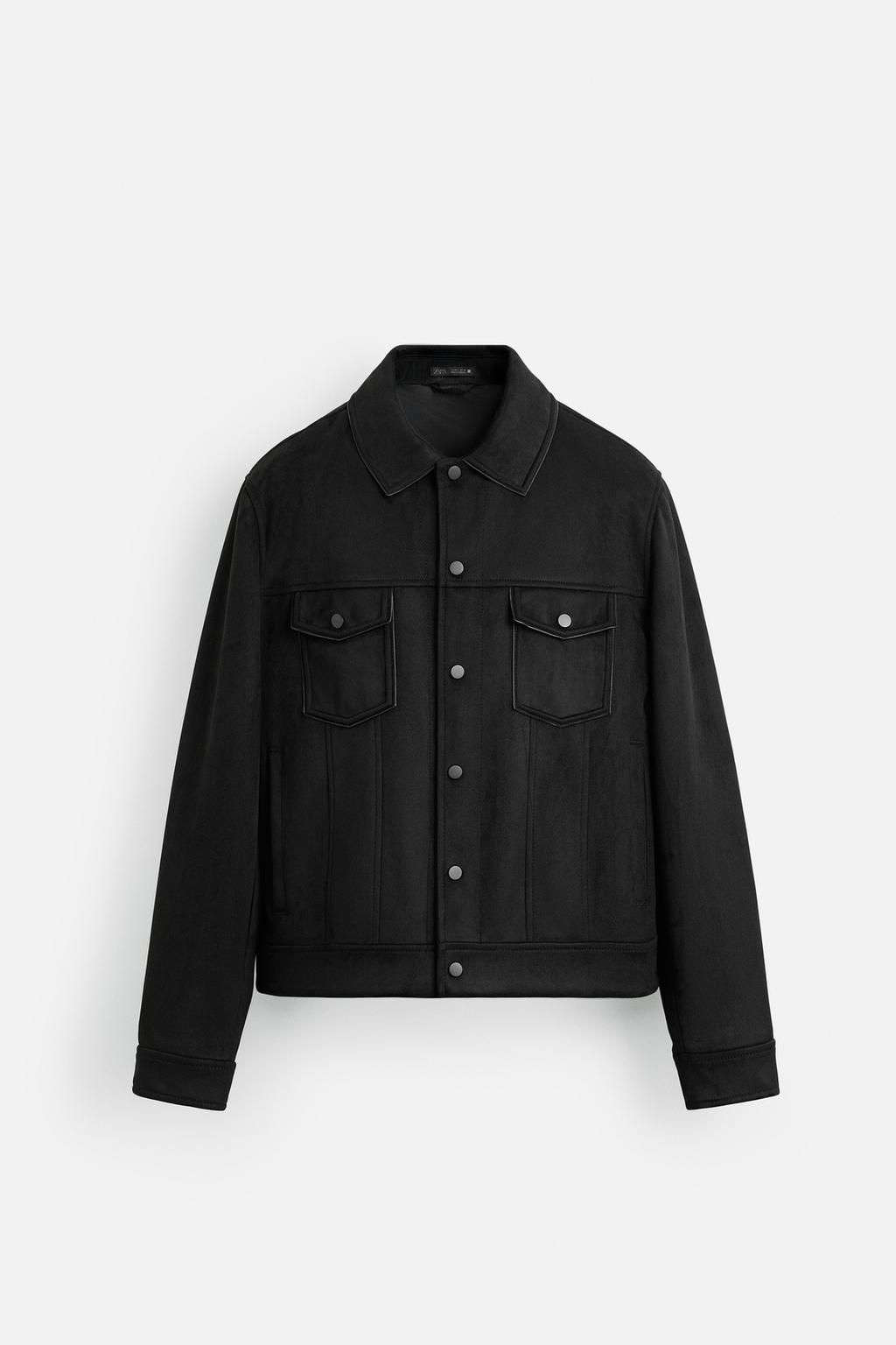FAUX SUEDE REGULAR FIT JACKET - Zara фото 7
