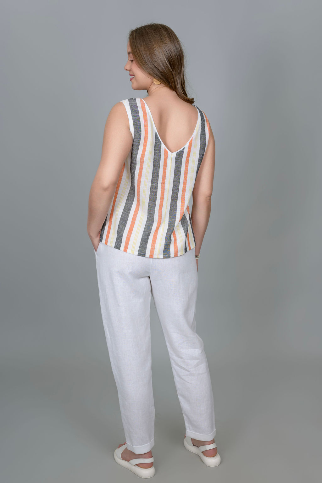 Топ 70% лен+ 30% вискоза