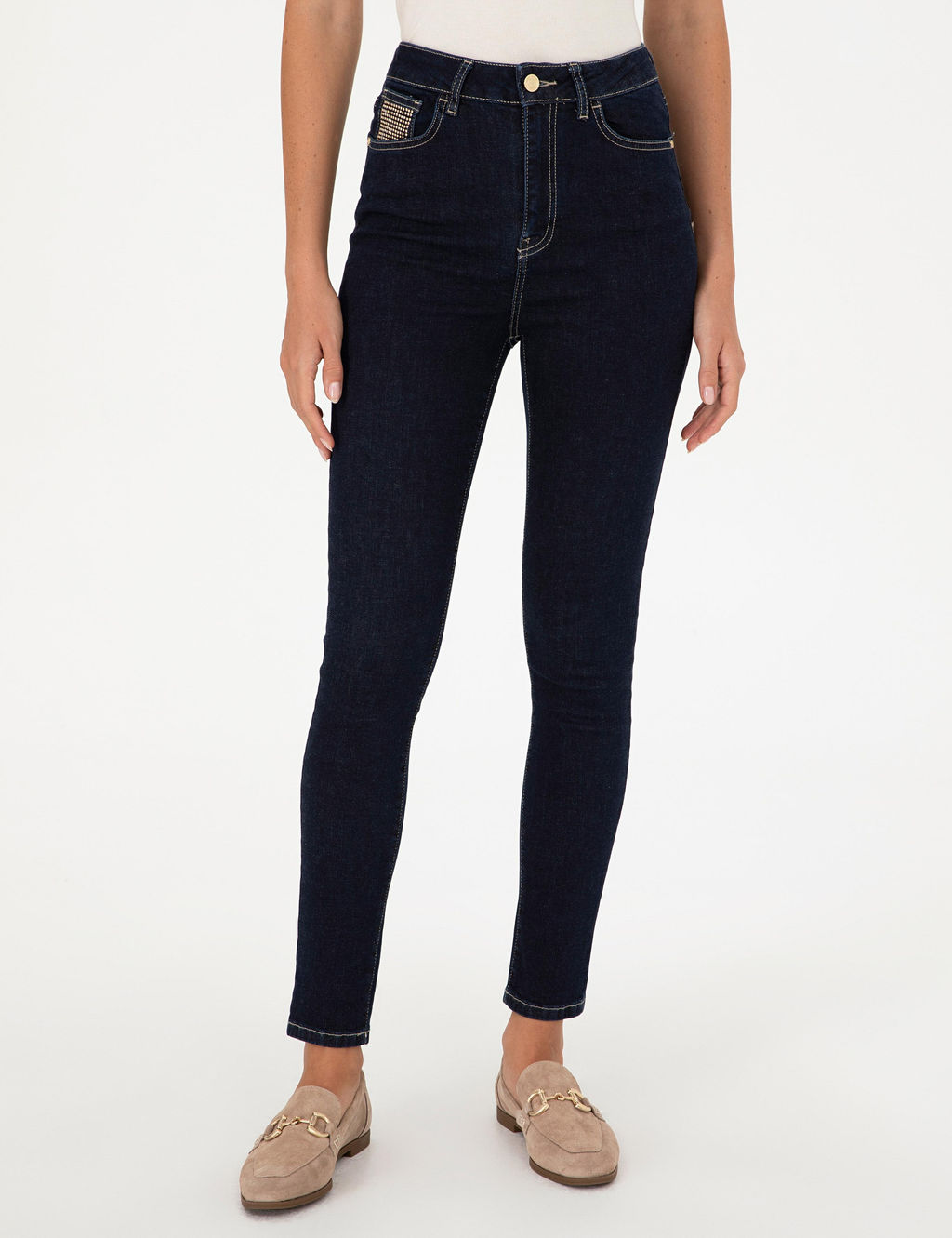 Koyu _ndigo Skinny Fit Jean Pantolon