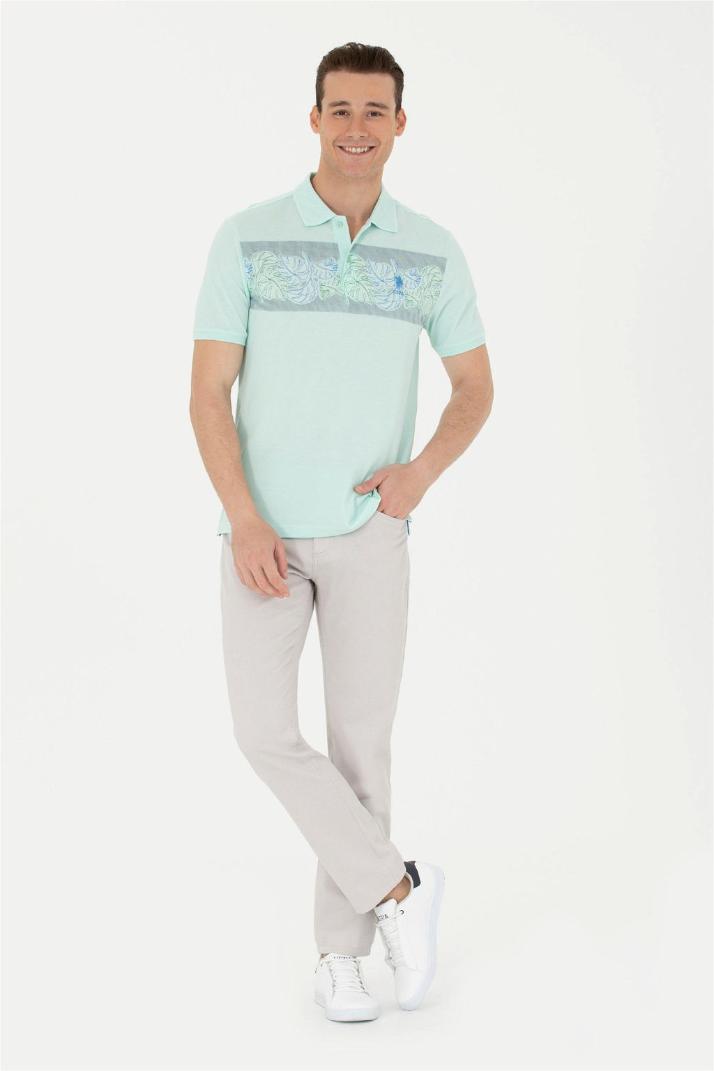 Мужская футболка с воротником-поло Nil Неожиданная скидка в корзине - U.s. polo assn фото 4