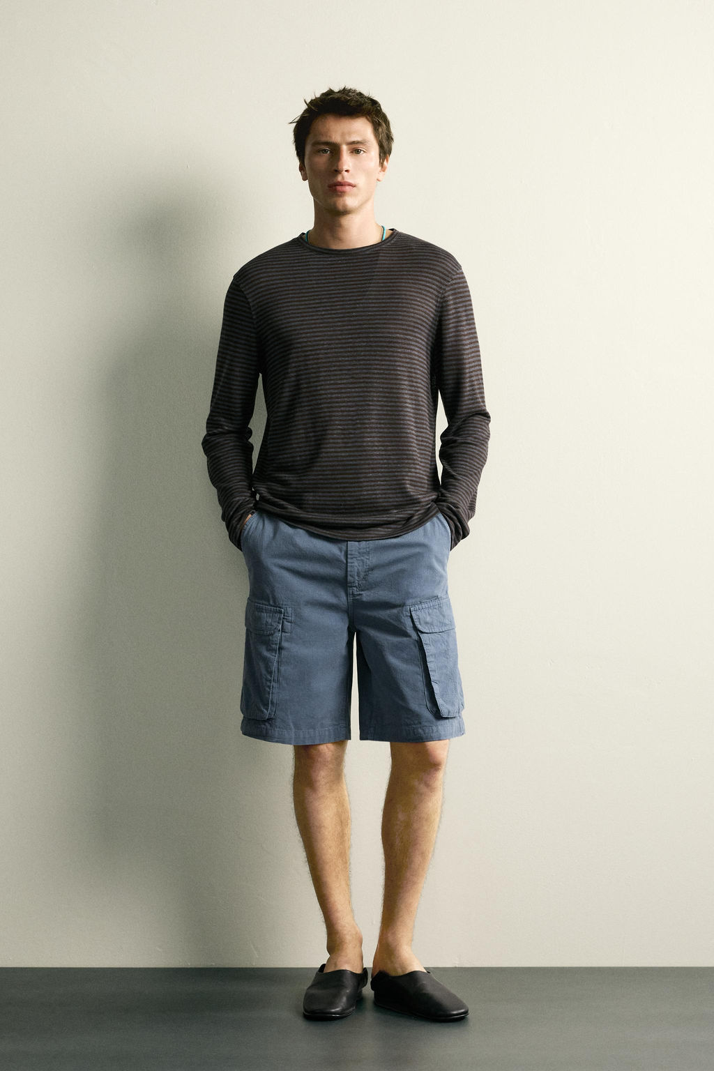 CAMISETA JACQUARD RAYAS C??AMO - VISCOSA / rayas