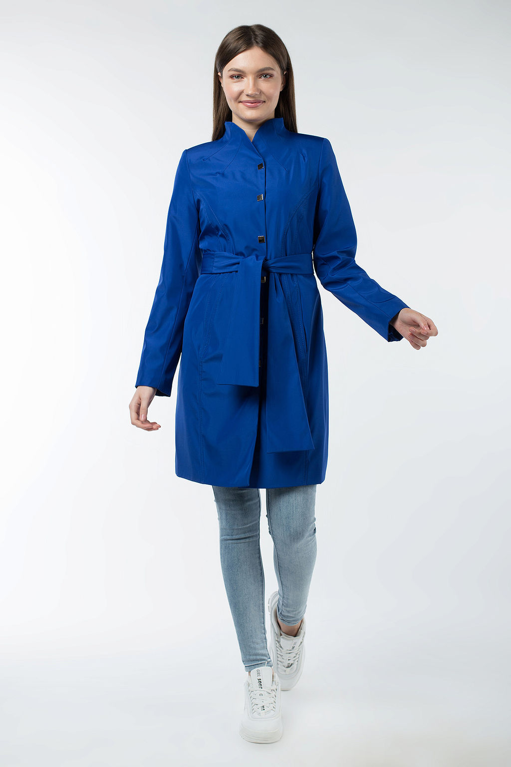 03-2027 Плащ женский (пояс) - El podio фото 2