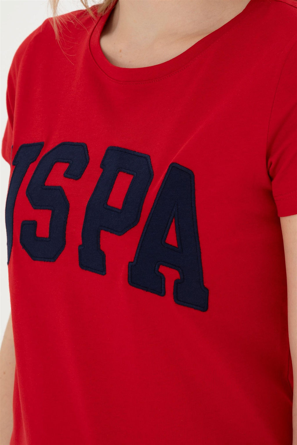 U. S. Polo Assn / Женская красная базовая футболка - U.s. polo assn фото 7