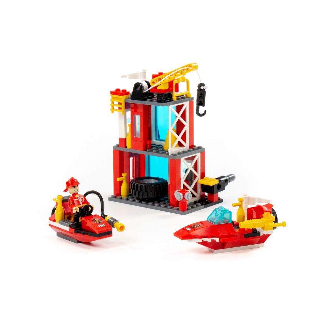 Конструктор Классик Город. Пожарная часть-1.2 (180 элементов) (в коробке) - Полесье фото 3