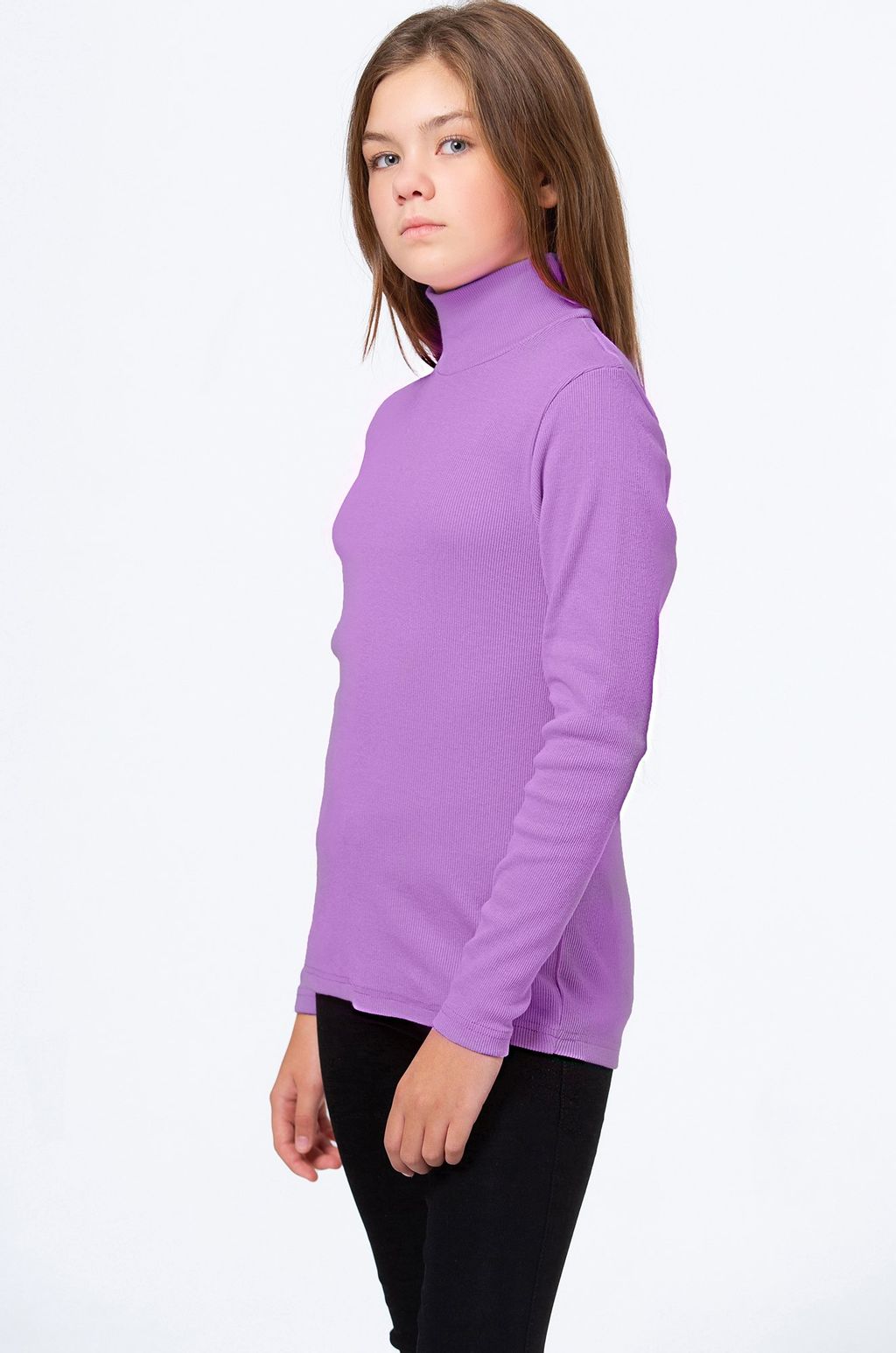 Детская базовая водолазка в рубчик Happyfox