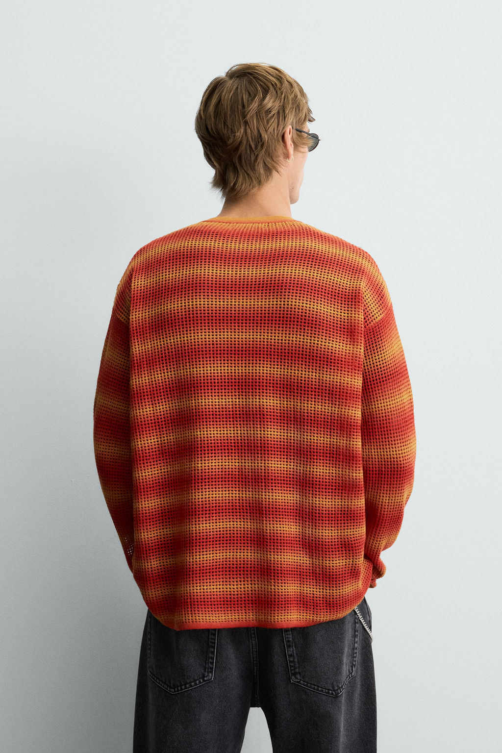 STRIPED OPEN-KNIT SWEATER - Zara фото 3