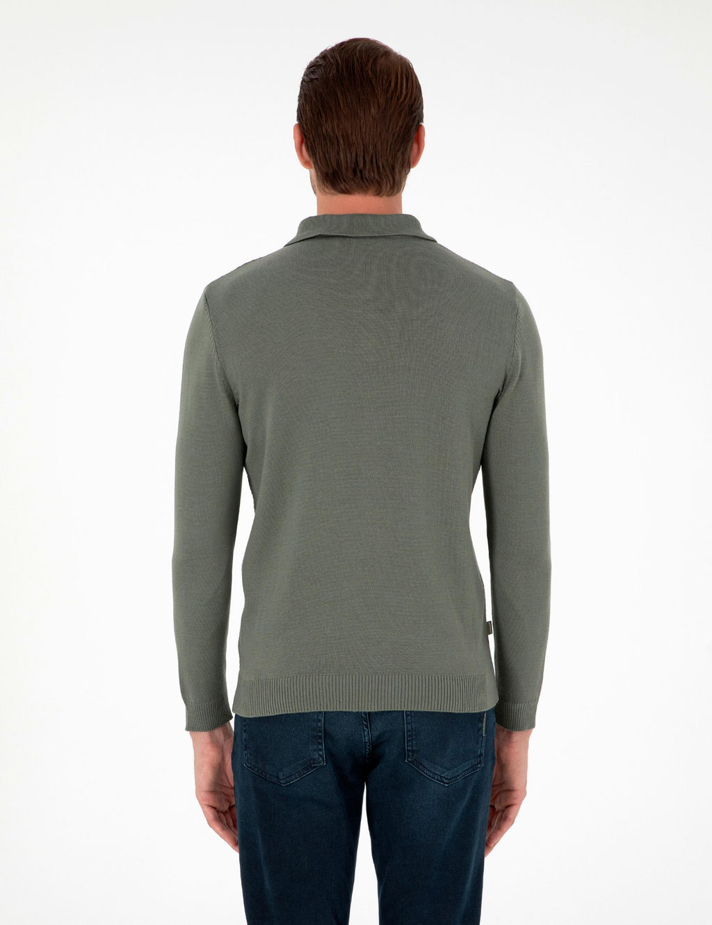 Duman Slim Fit D__meli Polo Yaka Triko Kazak - Pierre cardin фото 5