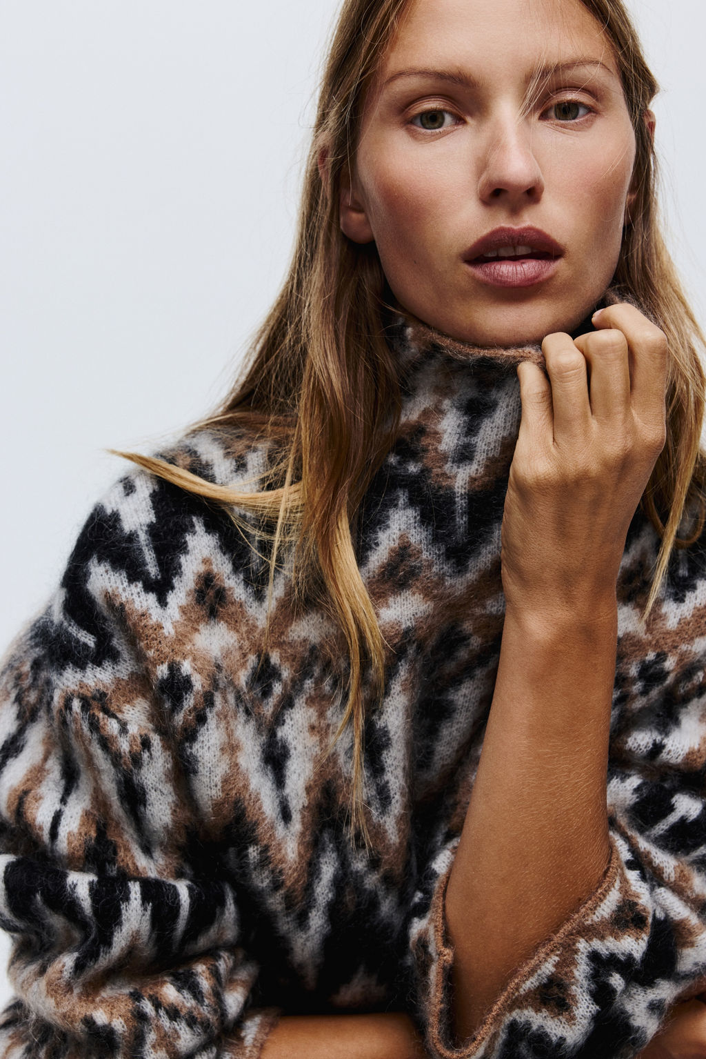 Jersey en mezcla de mohair con cuello perkins - H&m фото 3