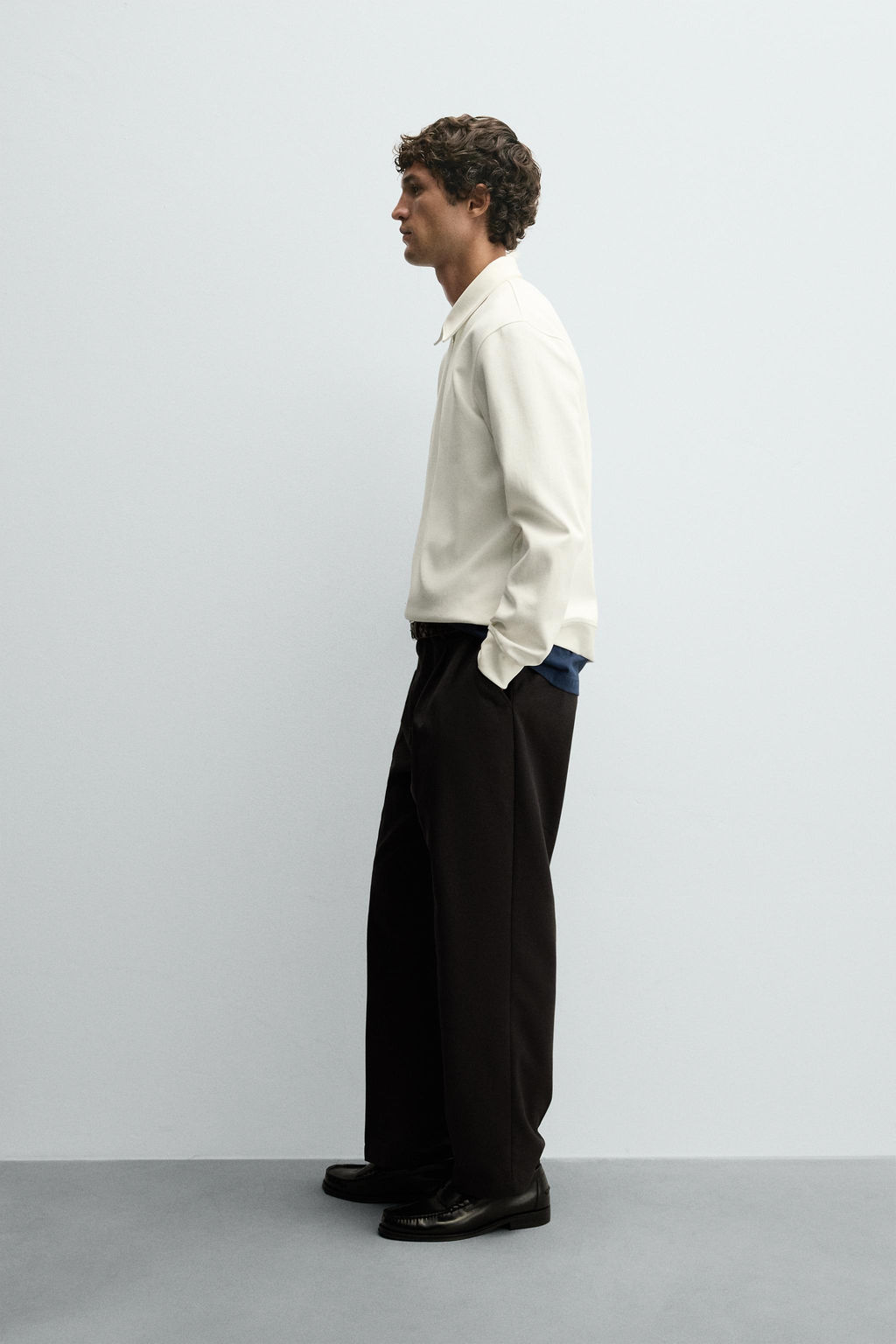 INTERLOCK QUARTER ZIP POLO SHIRT - Zara фото 6