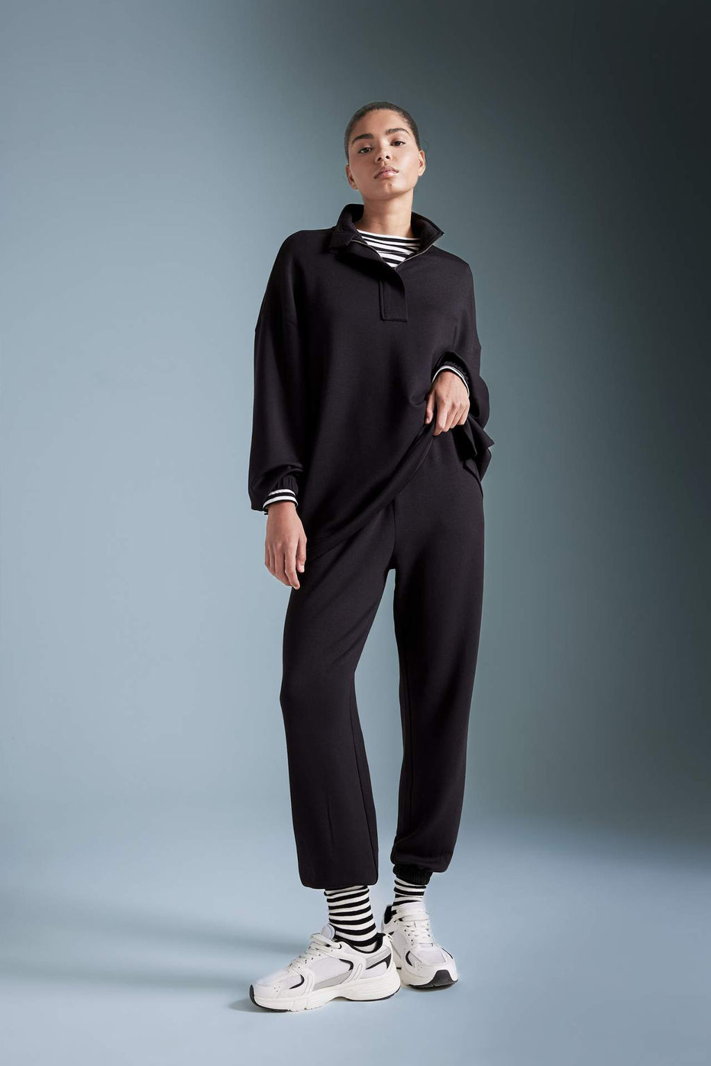 DeFactoFit Standart Fit Premium Cift Cepli Jogger Paca Esofman Alt?  фото 2