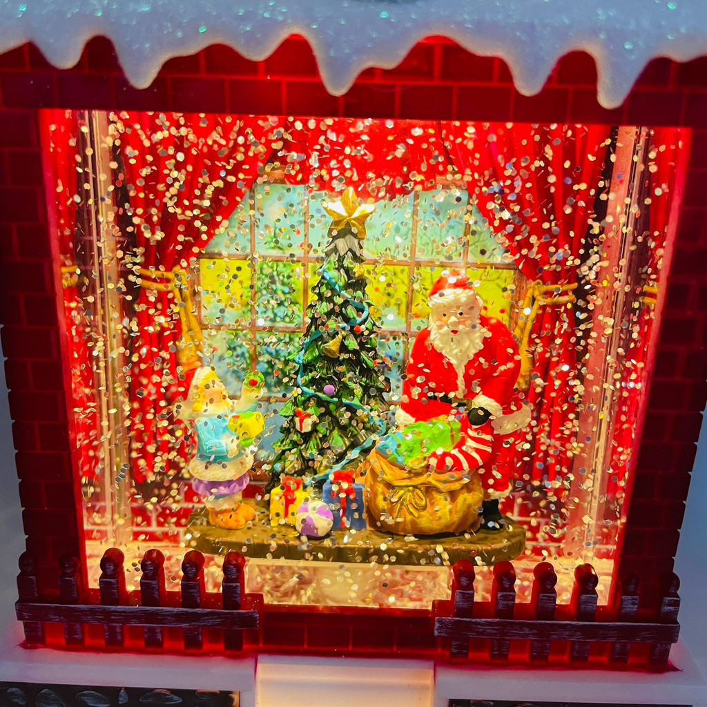 Новогодний декор стекло - Новогодний дом 20 см (арт. 9181-4) в ассортименте - Ип лебедев о.ю фото 9