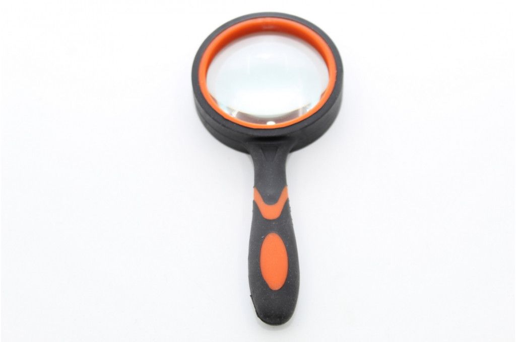 Лупа увеличительная 50mmХ10 чёрн-оранжевая