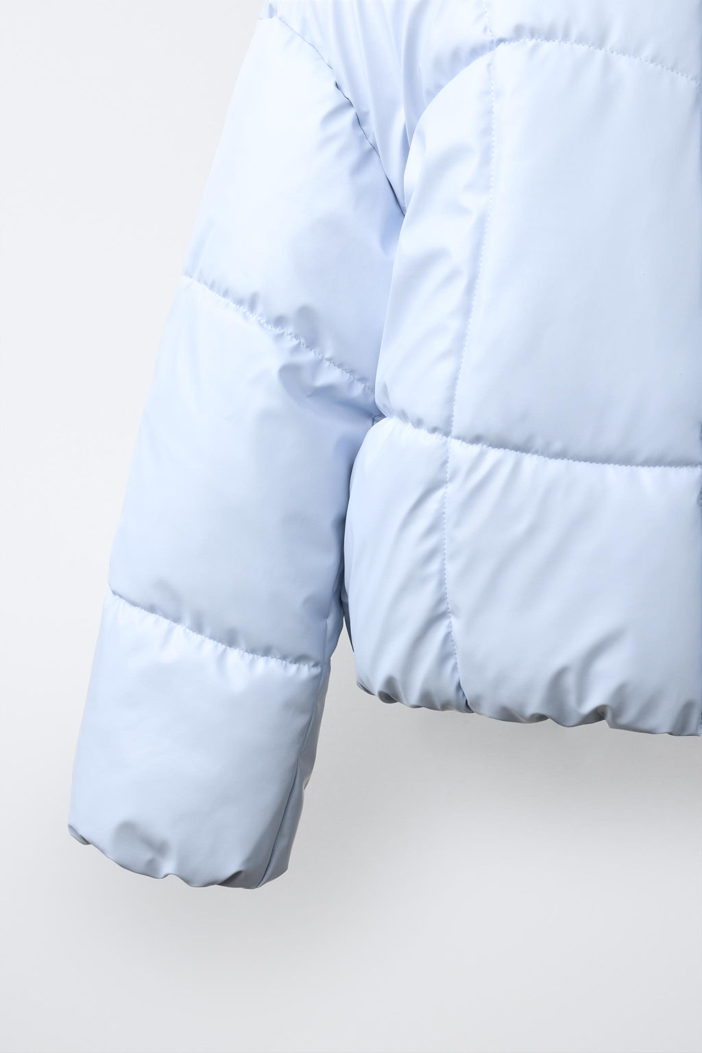 CAZADORA ACOLCHADA BRILLO WATER REPELLENT / Azul pastel - Zara фото 5