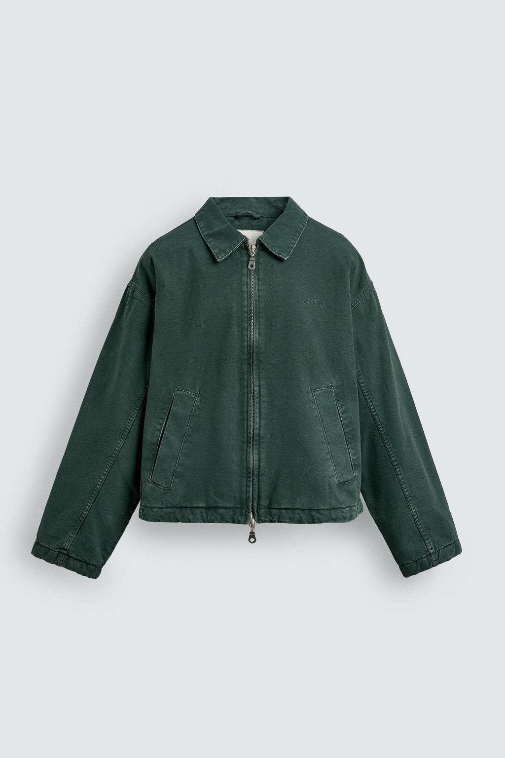 CROPPED DENIM JACKET - Zara фото 8