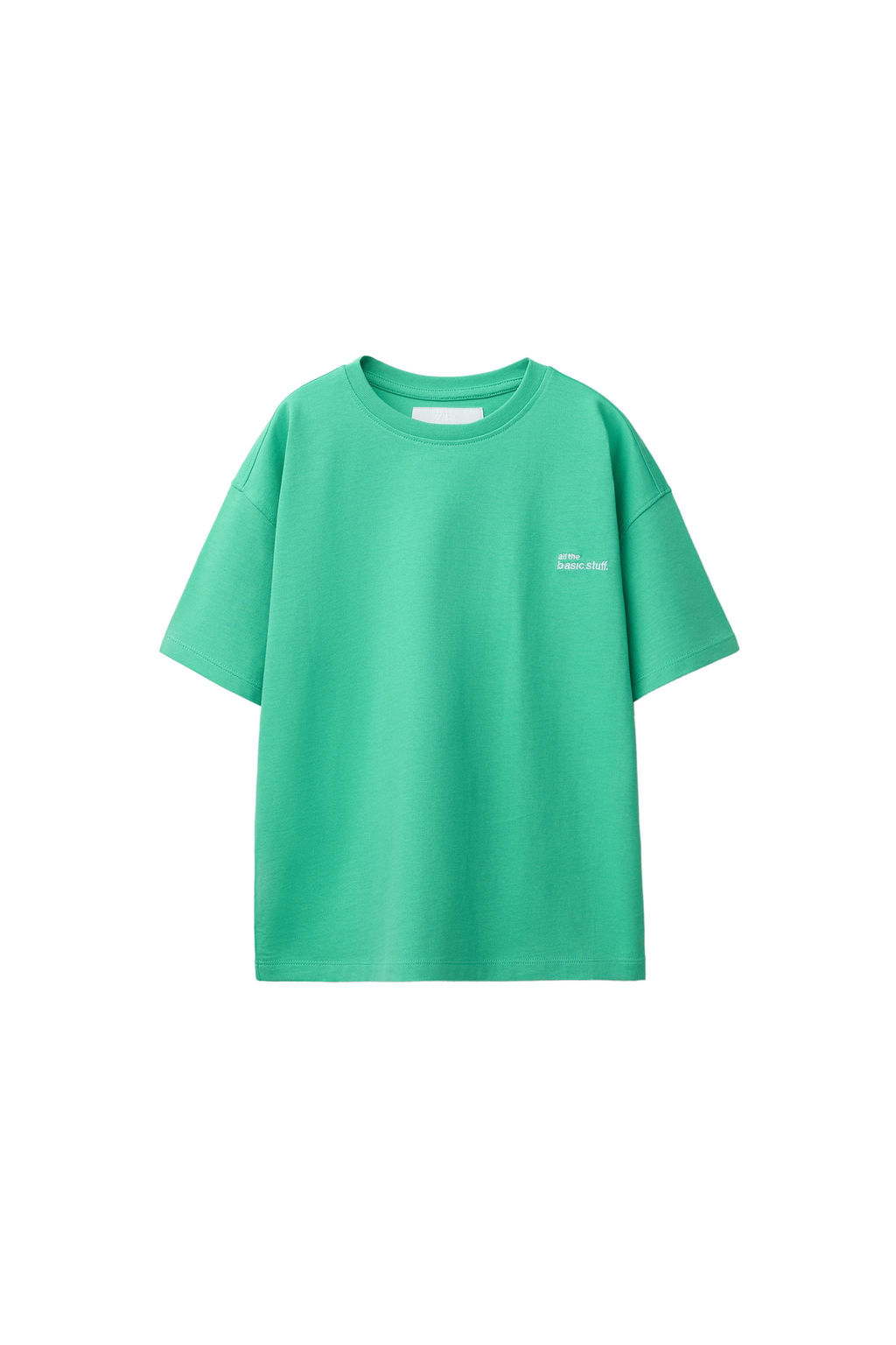 CAMISETA HEAVY WEIGHT TEXTO / Verde fuerte - Zara фото 2