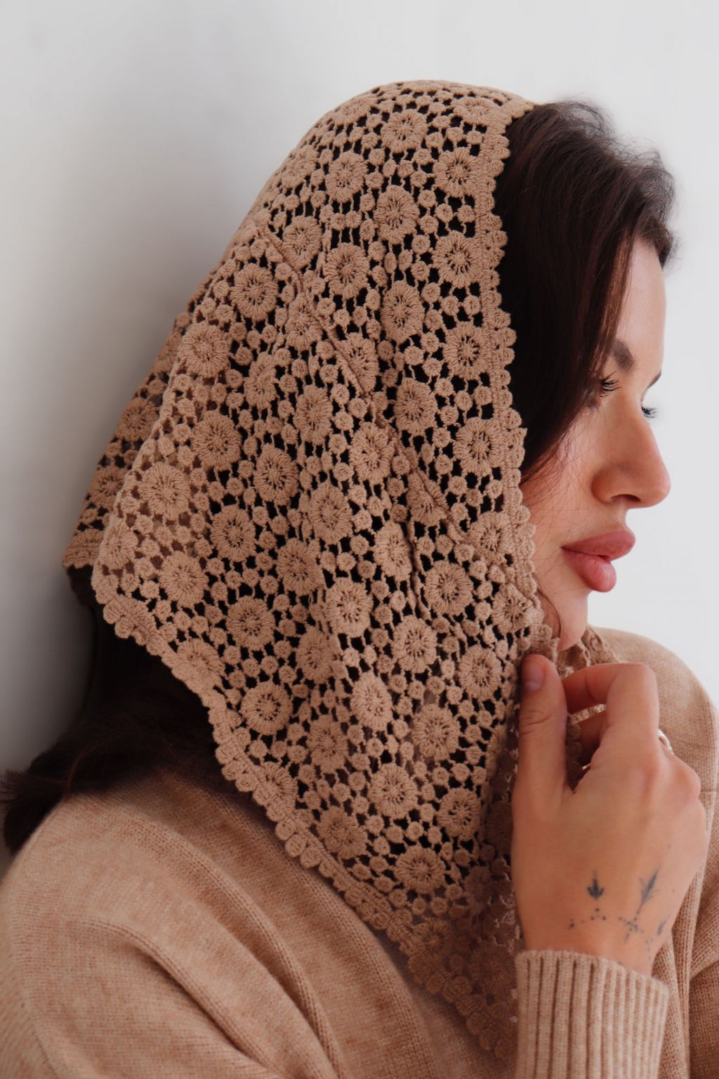 Martichelli Косынка бежевая  фото 8