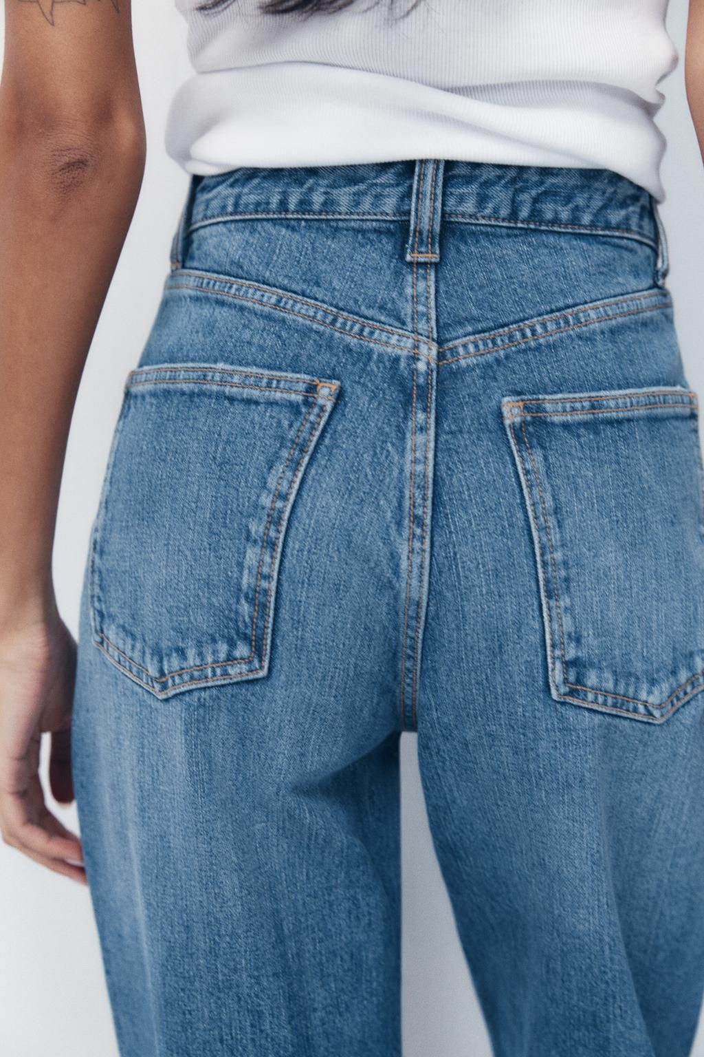 TRF WIDE-LEG HIGH-WAIST JEANS - Zara фото 7