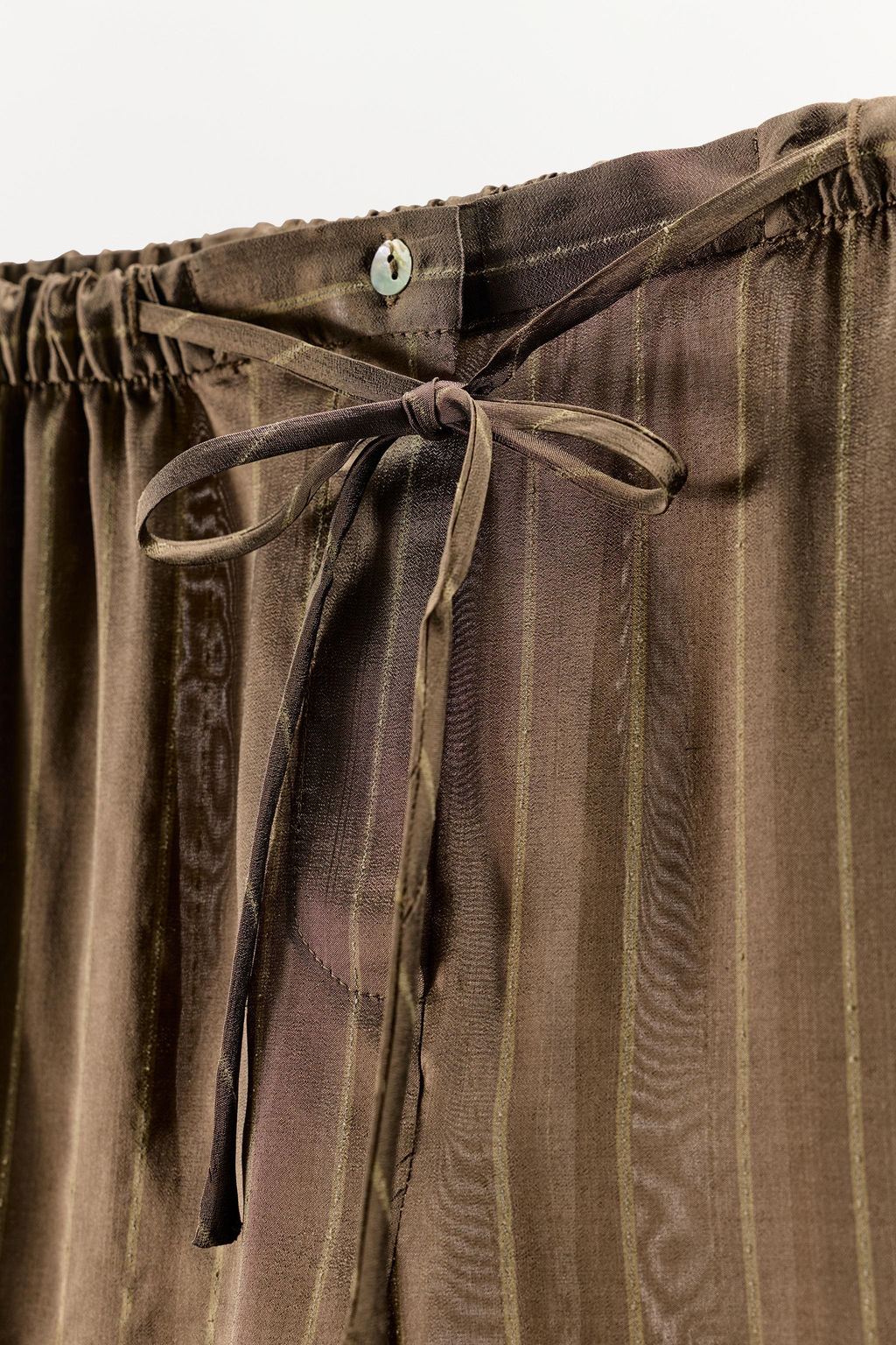 STRIPED PYJAMA TROUSERS - Zara фото 9