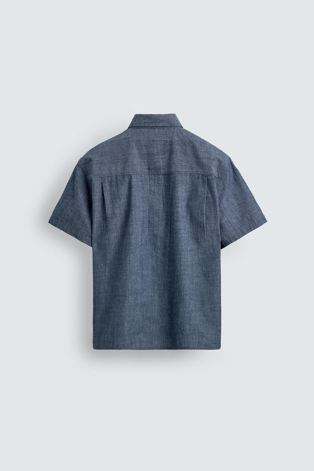 CAMISA CHAMBRAY DENIM / Azul medio - Zara фото 7