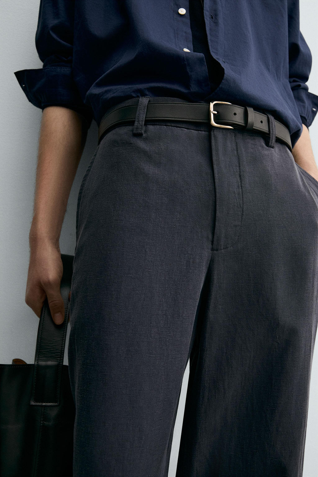 STRAIGHT-LEG FLOWING TROUSERS - Zara фото 5