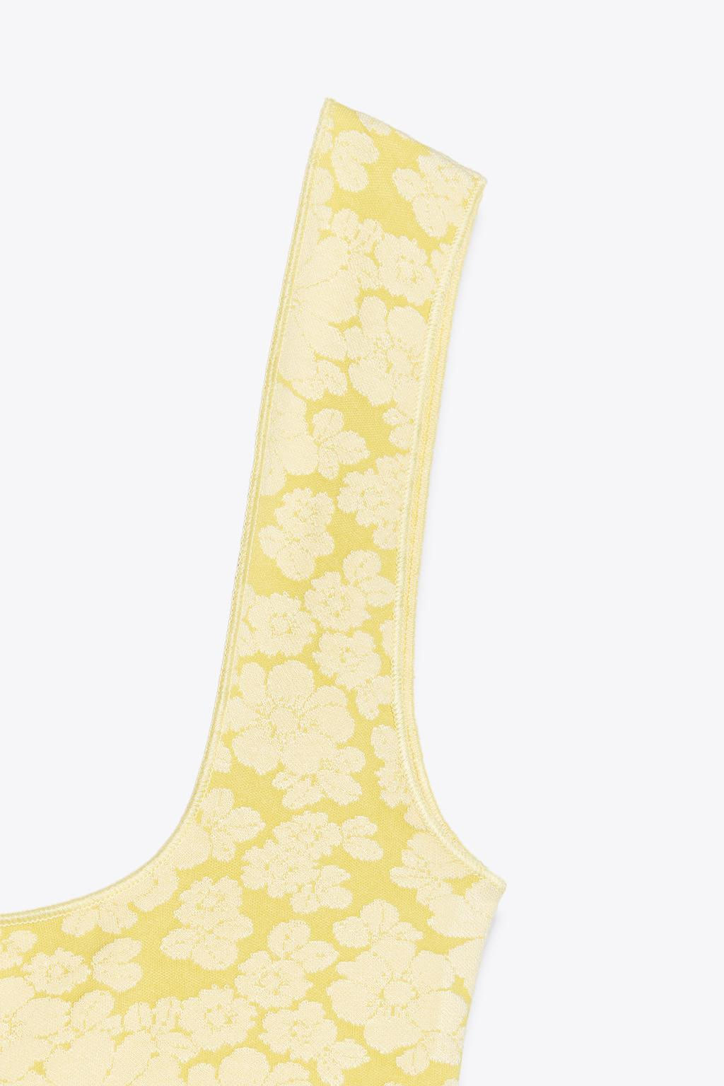 STRETCH SQUARE NECK DRESS - Zara фото 16