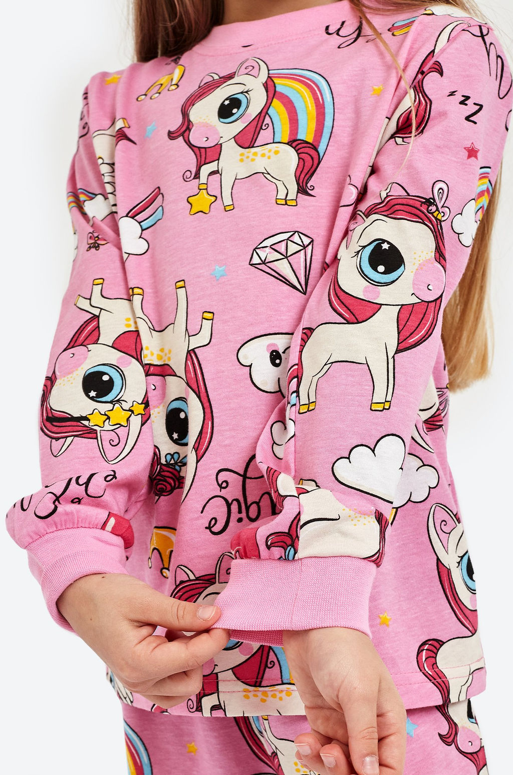 Хлопковая пижама для девочки Happyfox